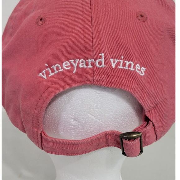 Vinyard Vines Hat Adjustable Pink Baseball Hat Preppy Flag Whale Hat Fun Casual - Picture 5 of 8